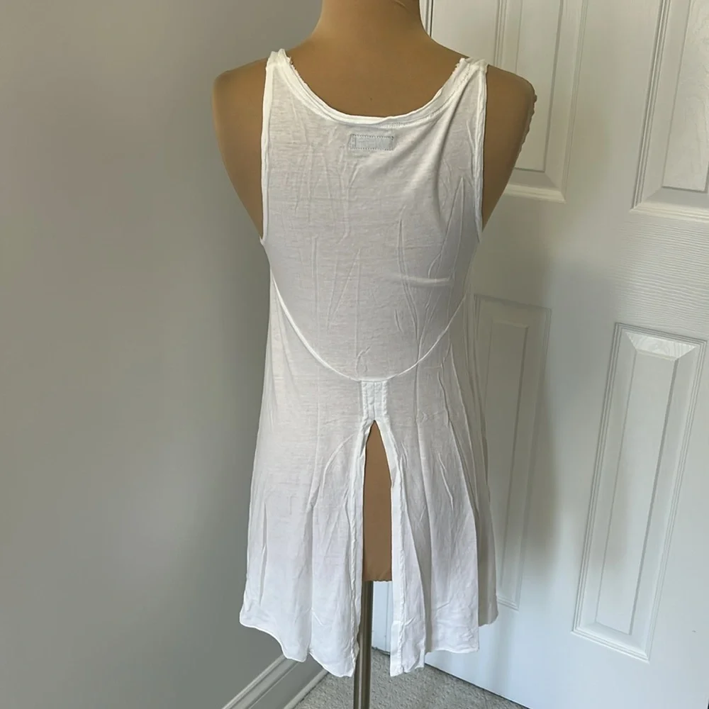 Lauren Moshi NYLA Lily Basic Swing Tank White - Picture 3 of 8